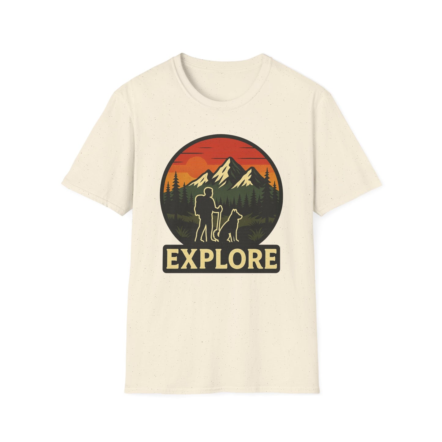 Hiker With Dog Explore T-Shirt