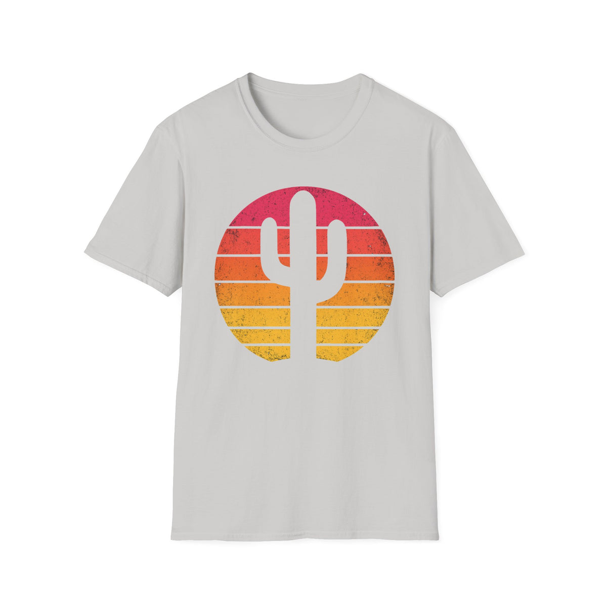 Retro Sunset Cactus Silhouette T-Shirt