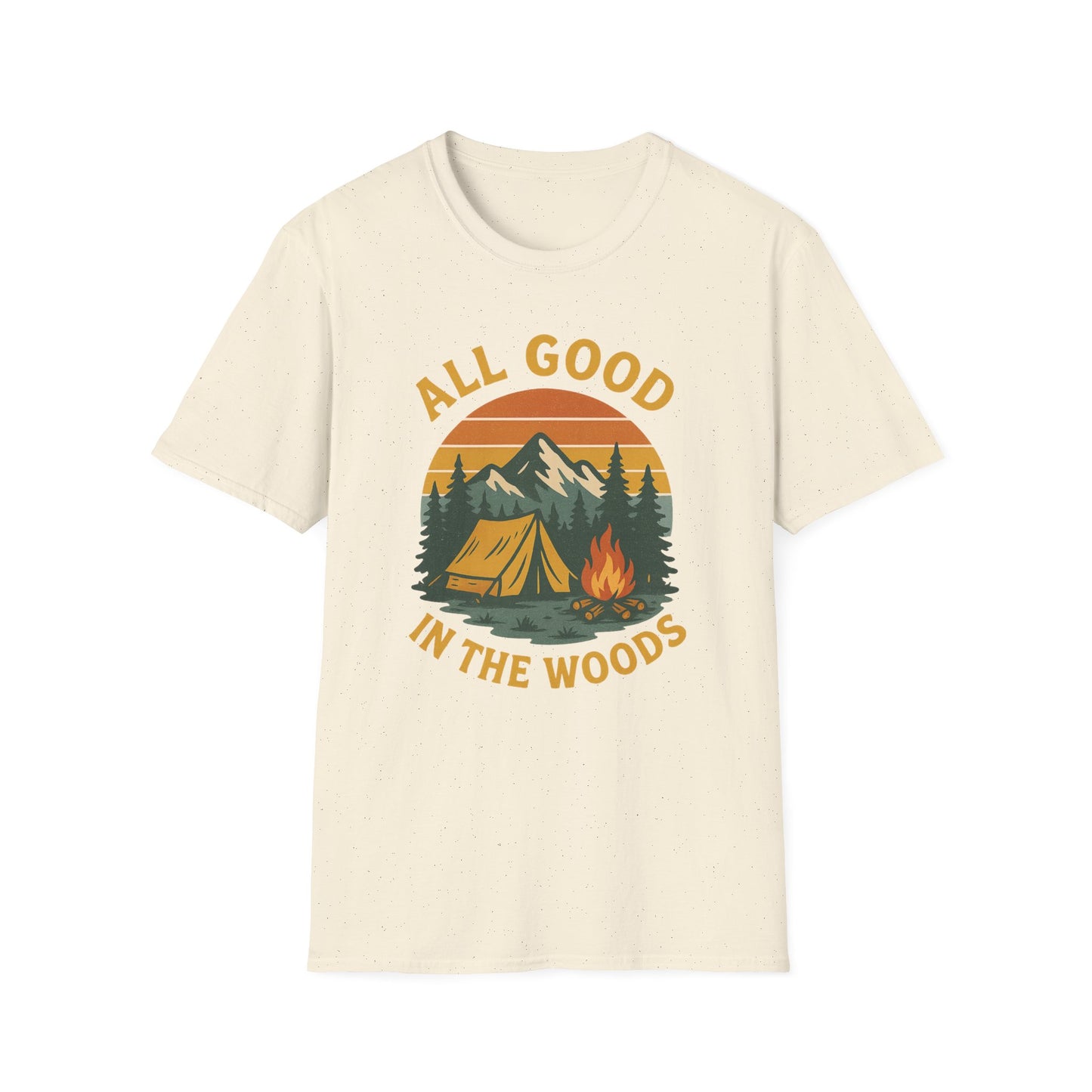 All Good In The Woods Retro Sunset T-Shirt