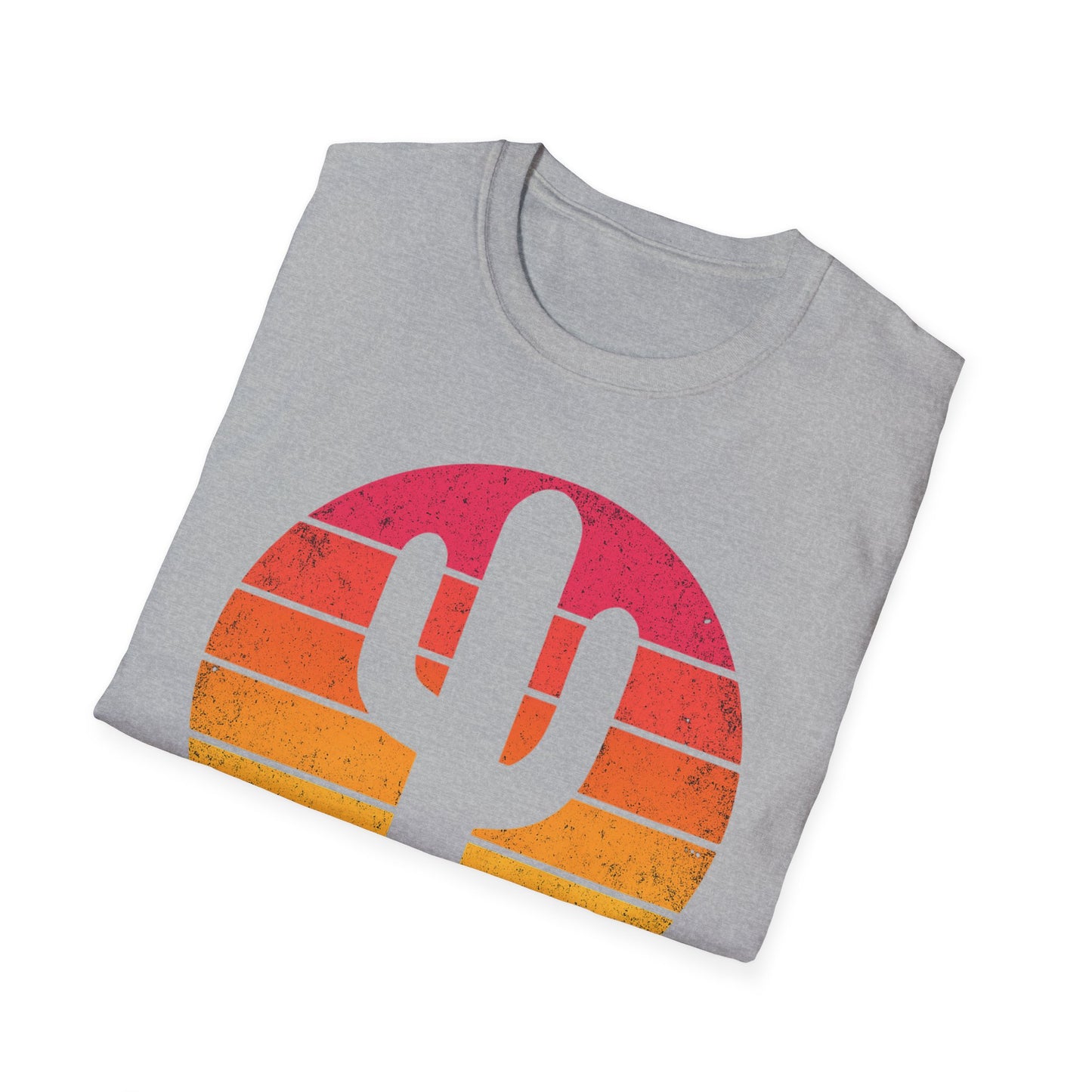 Retro Sunset Cactus Silhouette T-Shirt