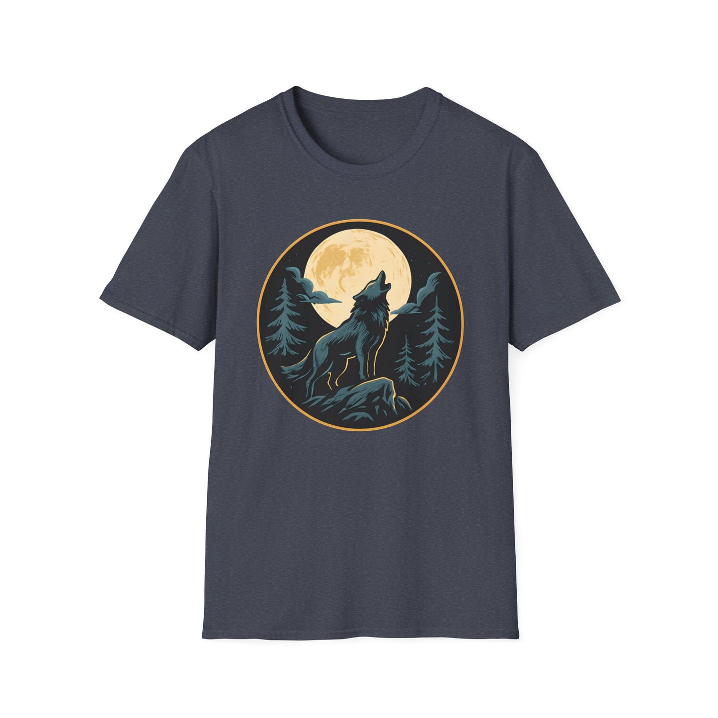 Wolf Howling At Moon T-Shirt