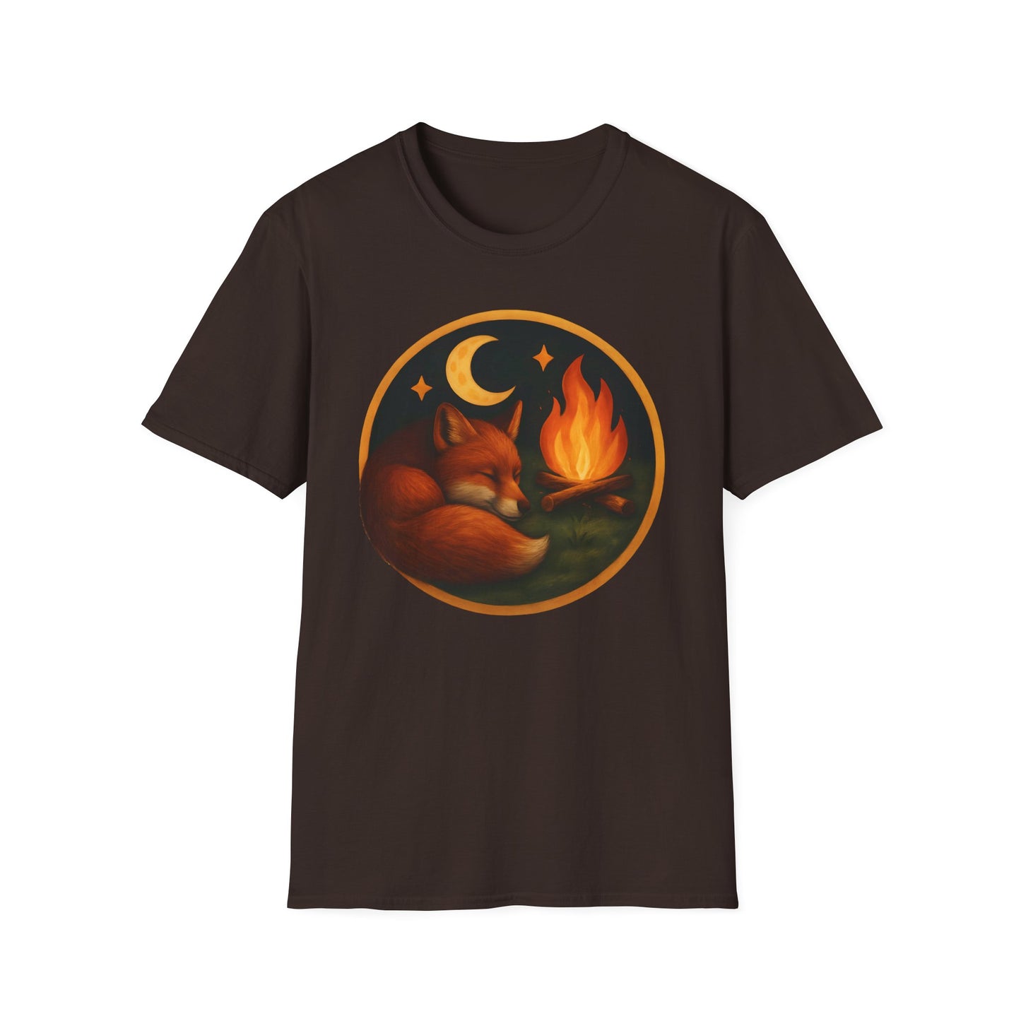 Cozy Fox By Campfire T-Shirt