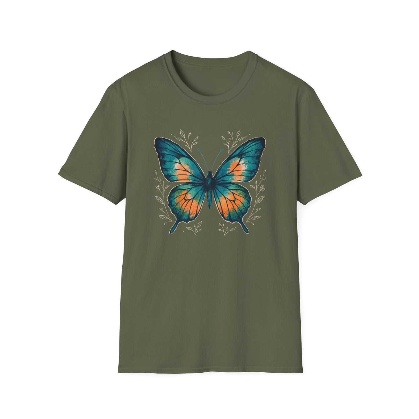 Butterfly Floral Art T-Shirt