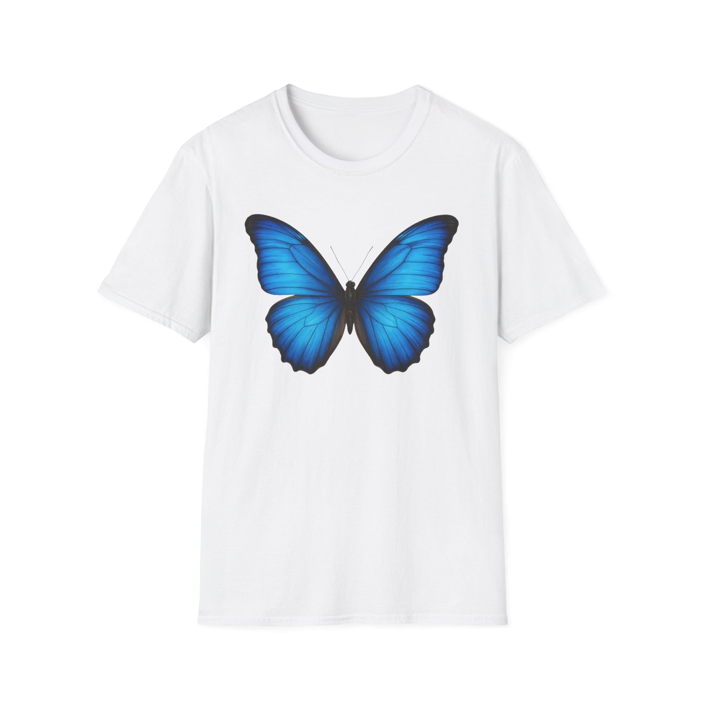 Vibrant Blue Butterfly T-Shirt