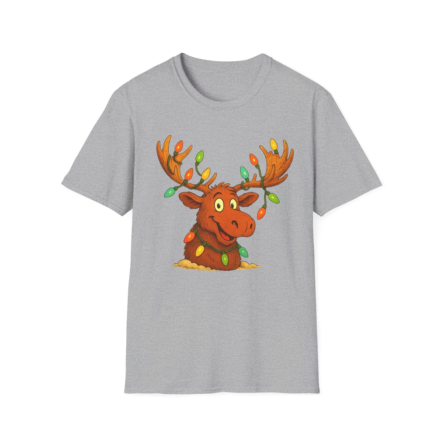 Moose With Christmas Lights T-Shirt
