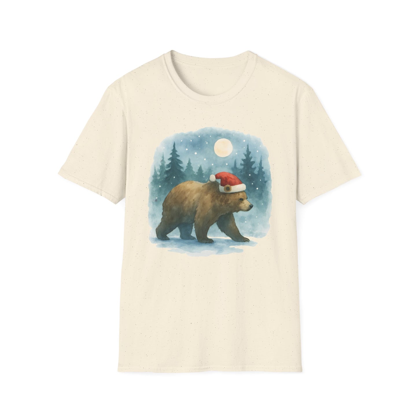 Santa Bear Winter Scene T-Shirt