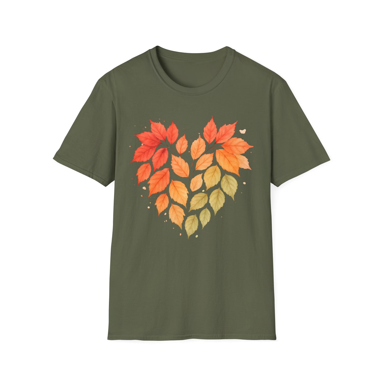 Autumn Heart Leaves T-Shirt