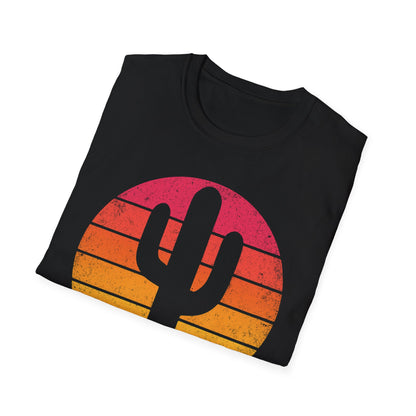 Retro Sunset Cactus Silhouette T-Shirt