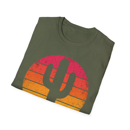 Retro Sunset Cactus Silhouette T-Shirt