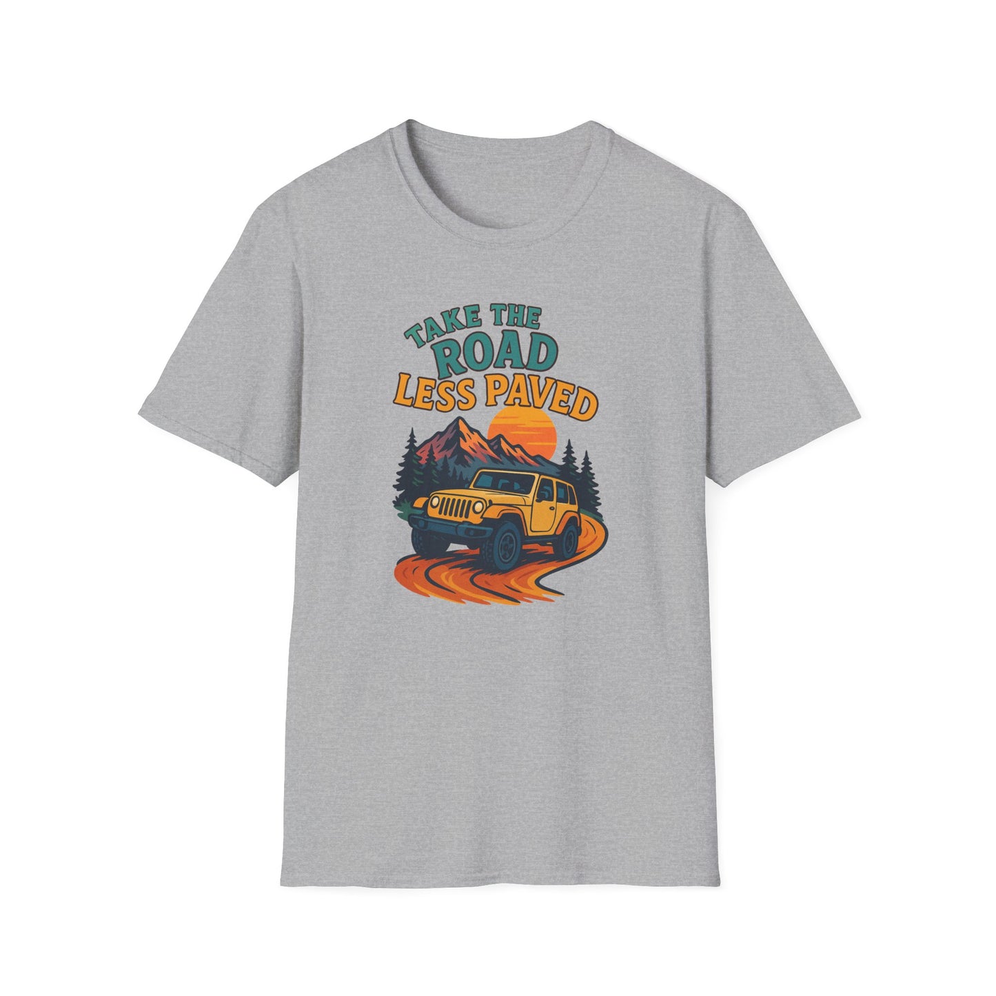 Take The Road Less Paved Colorful T-Shirt