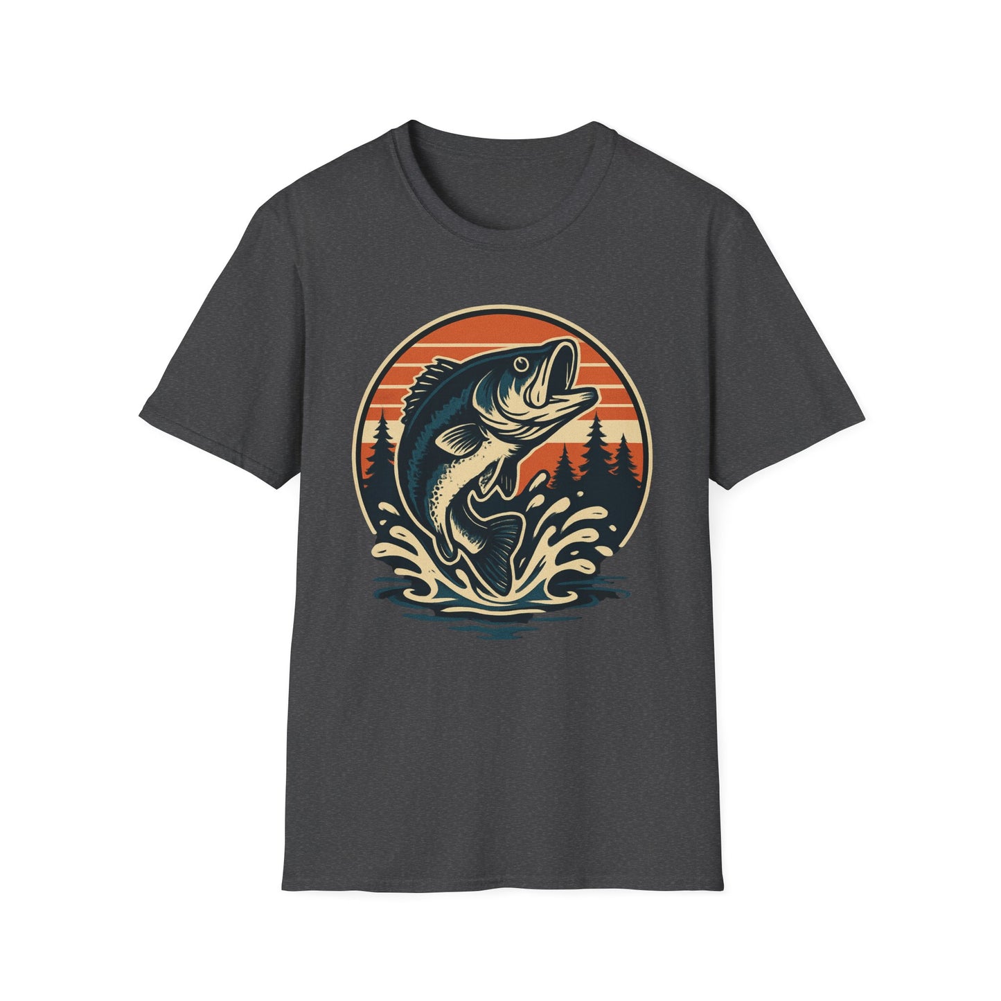 Retro Leaping Bass T-Shirt