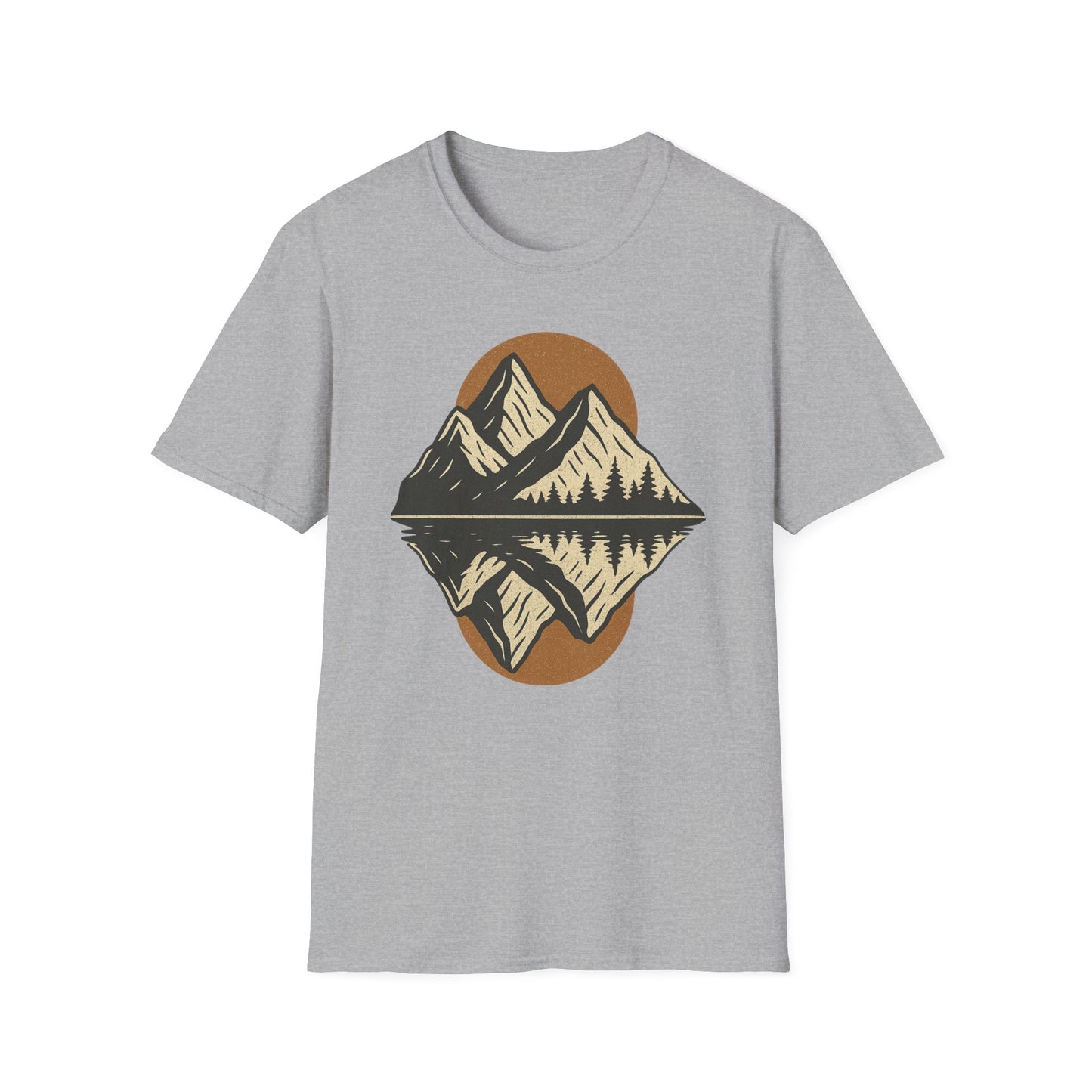 Mountains Mirrored Reflection T-Shirt