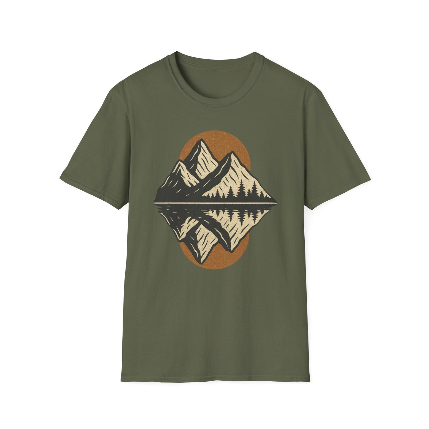 Mountains Mirrored Reflection T-Shirt
