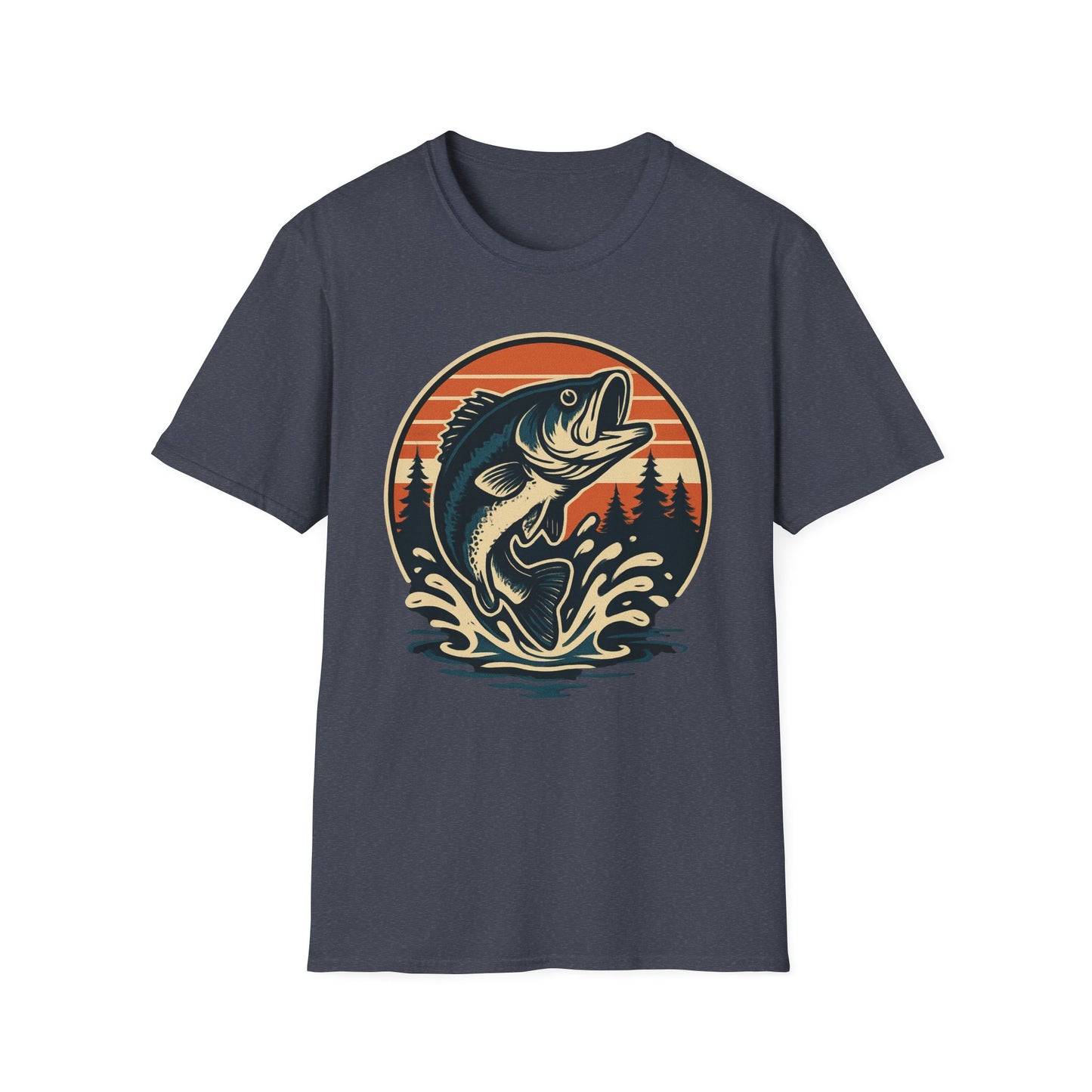 Retro Leaping Bass T-Shirt