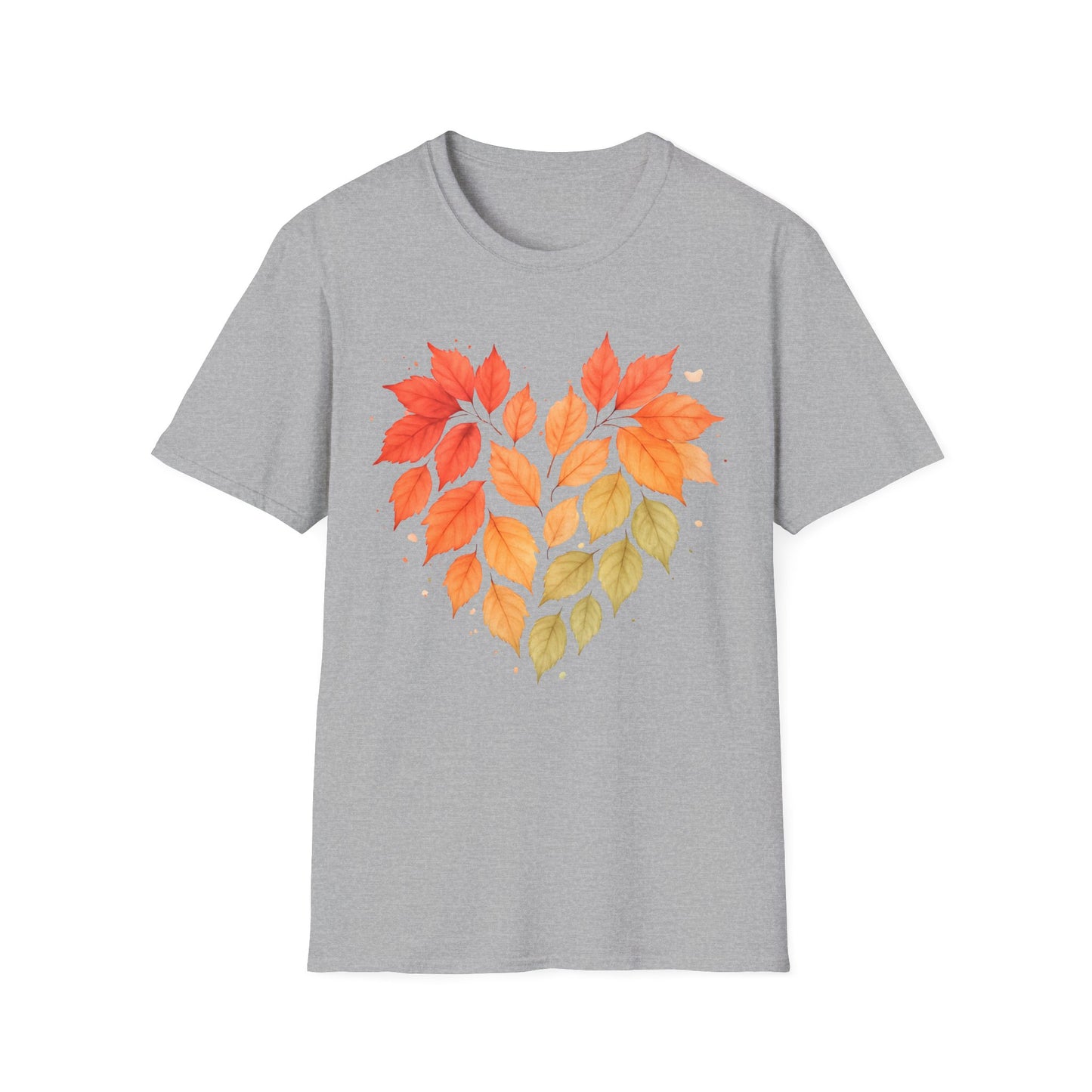 Autumn Heart Leaves T-Shirt