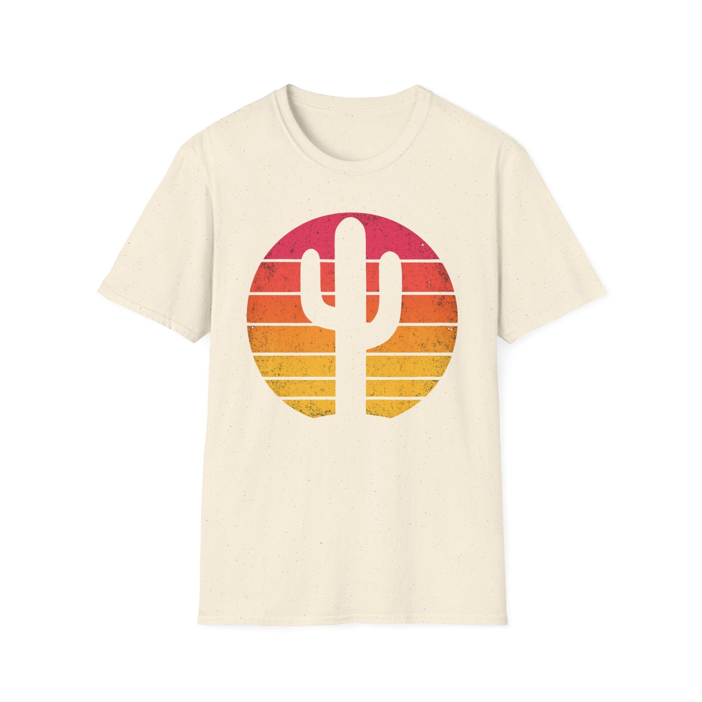 Retro Sunset Cactus Silhouette T-Shirt