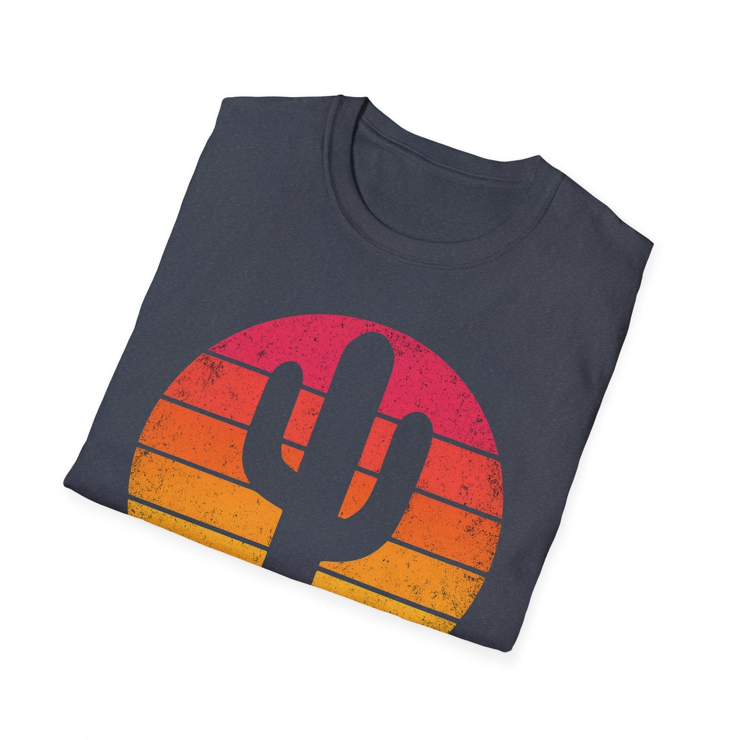 Retro Sunset Cactus Silhouette T-Shirt