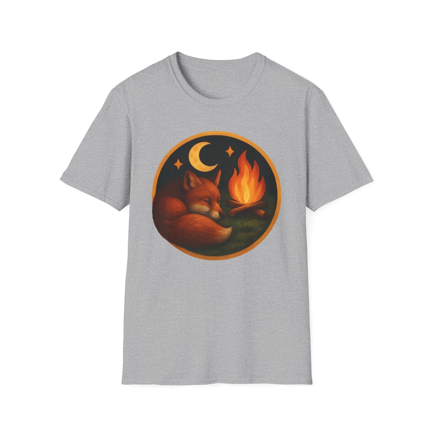 Cozy Fox By Campfire T-Shirt