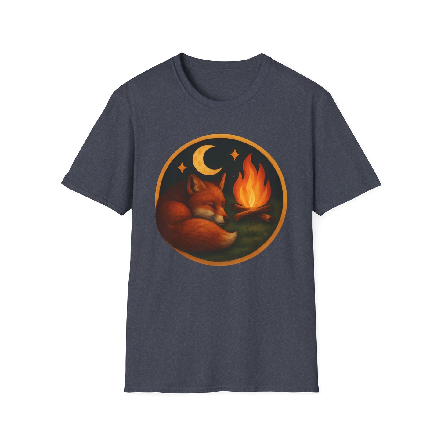 Cozy Fox By Campfire T-Shirt