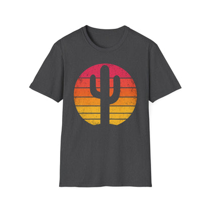 Retro Sunset Cactus Silhouette T-Shirt