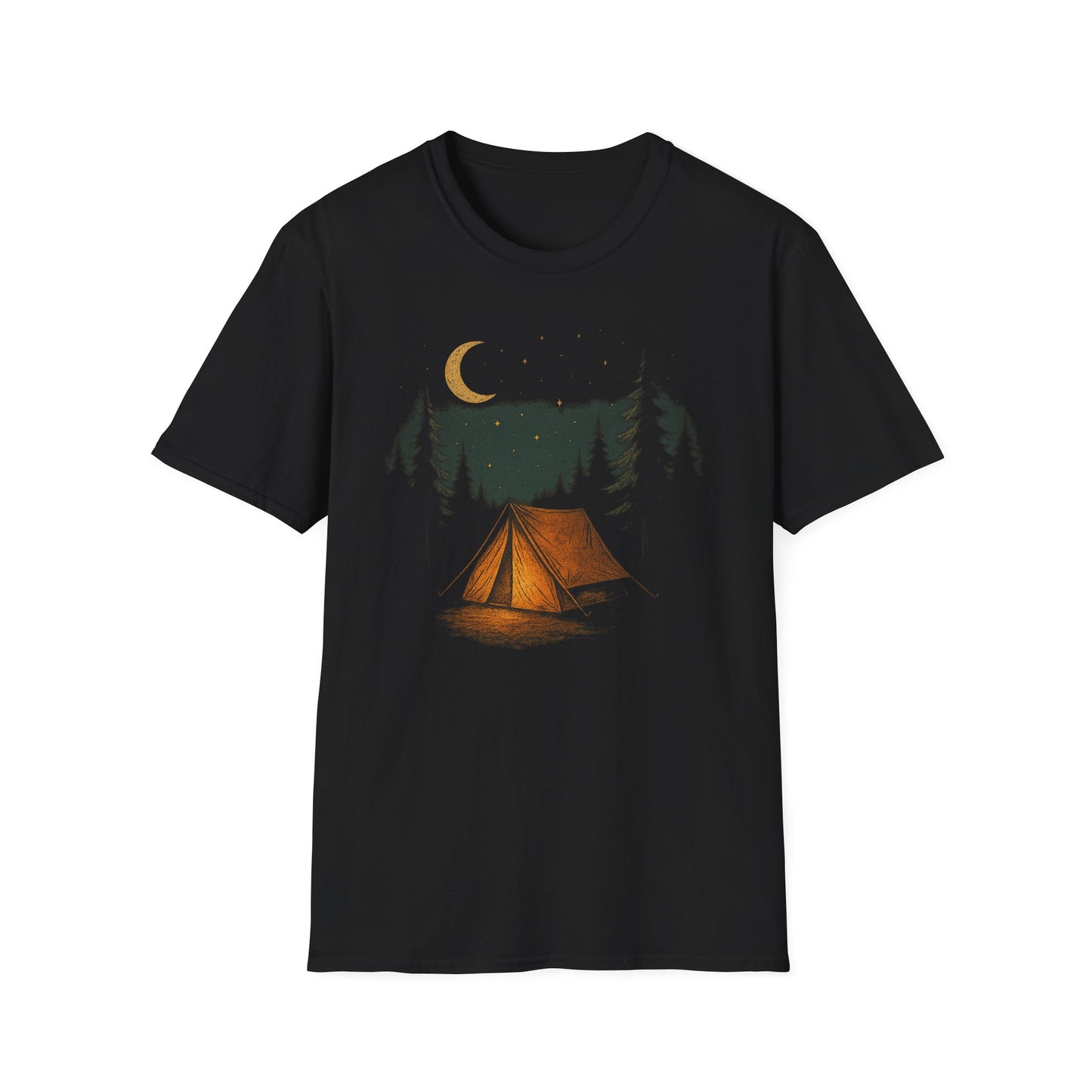 Camping Tent Night Sky T-Shirt