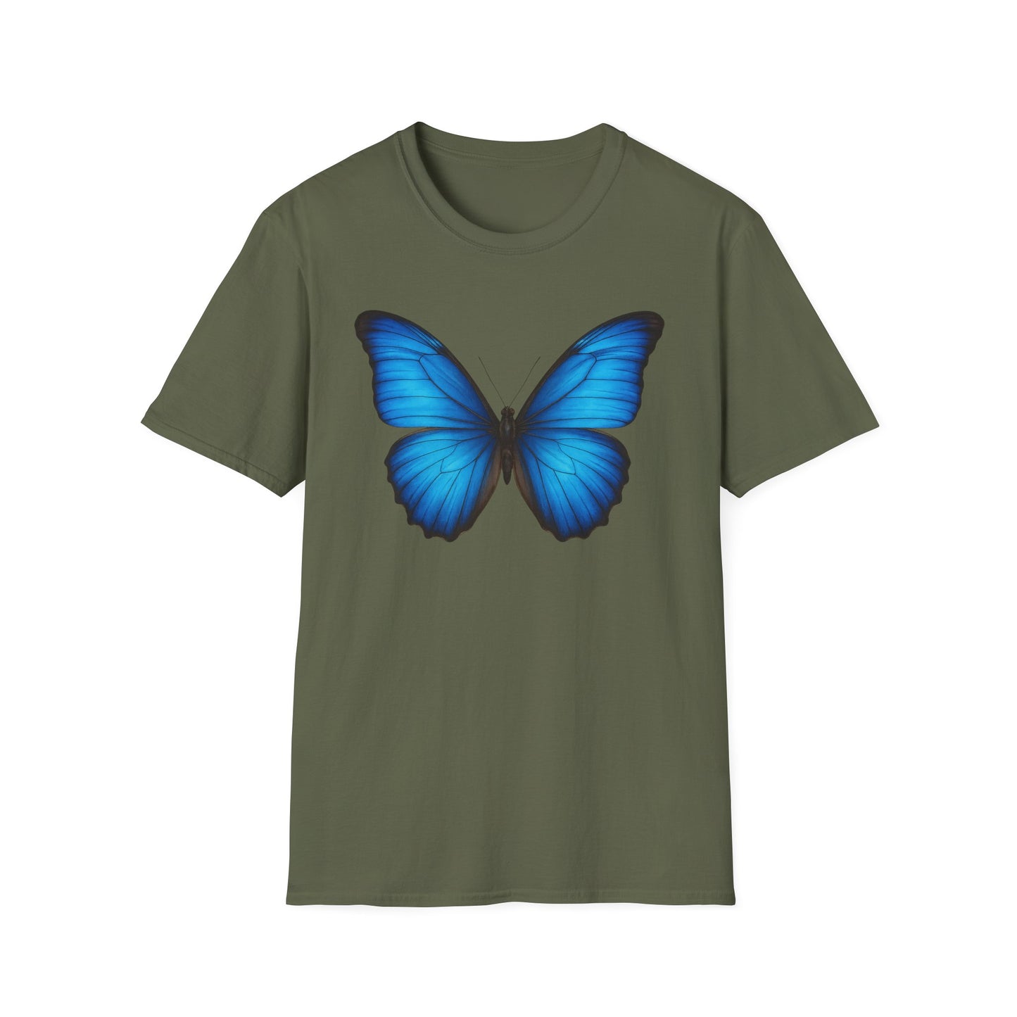 Vibrant Blue Butterfly T-Shirt
