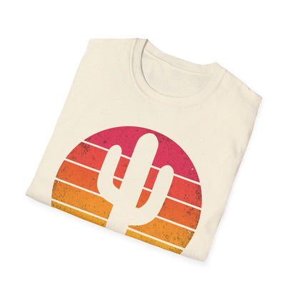 Retro Sunset Cactus Silhouette T-Shirt