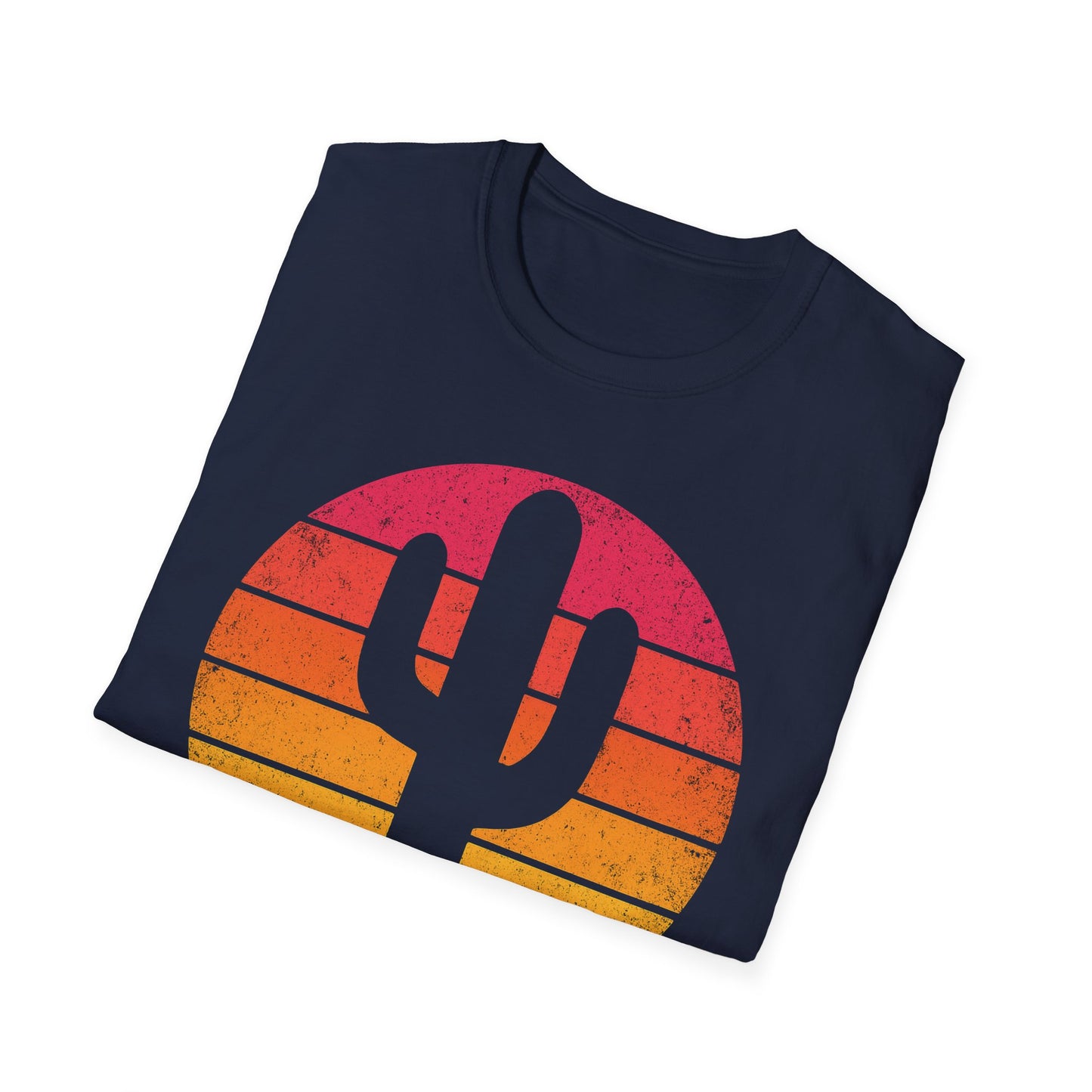 Retro Sunset Cactus Silhouette T-Shirt