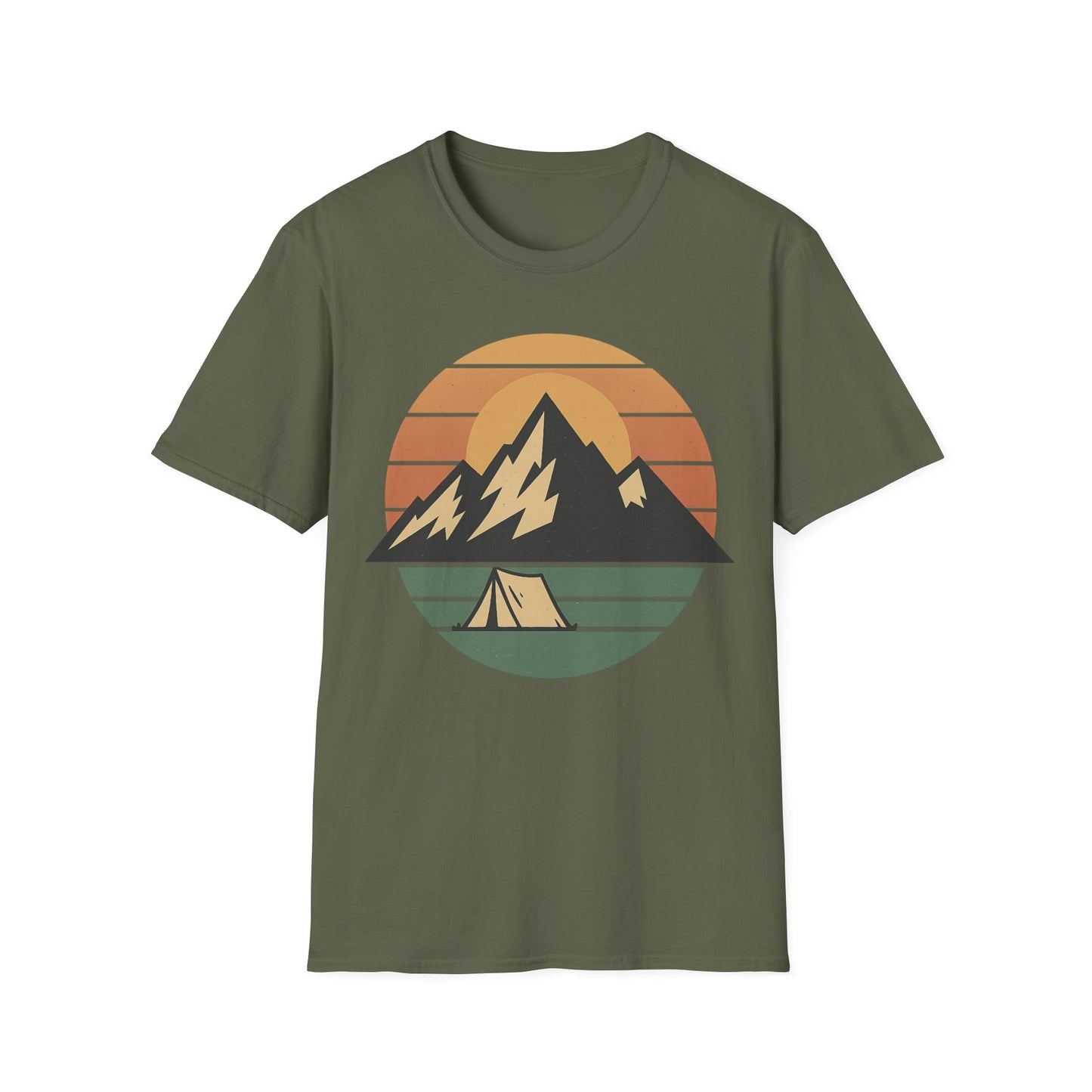 Camping Adventure Sunset T-Shirt