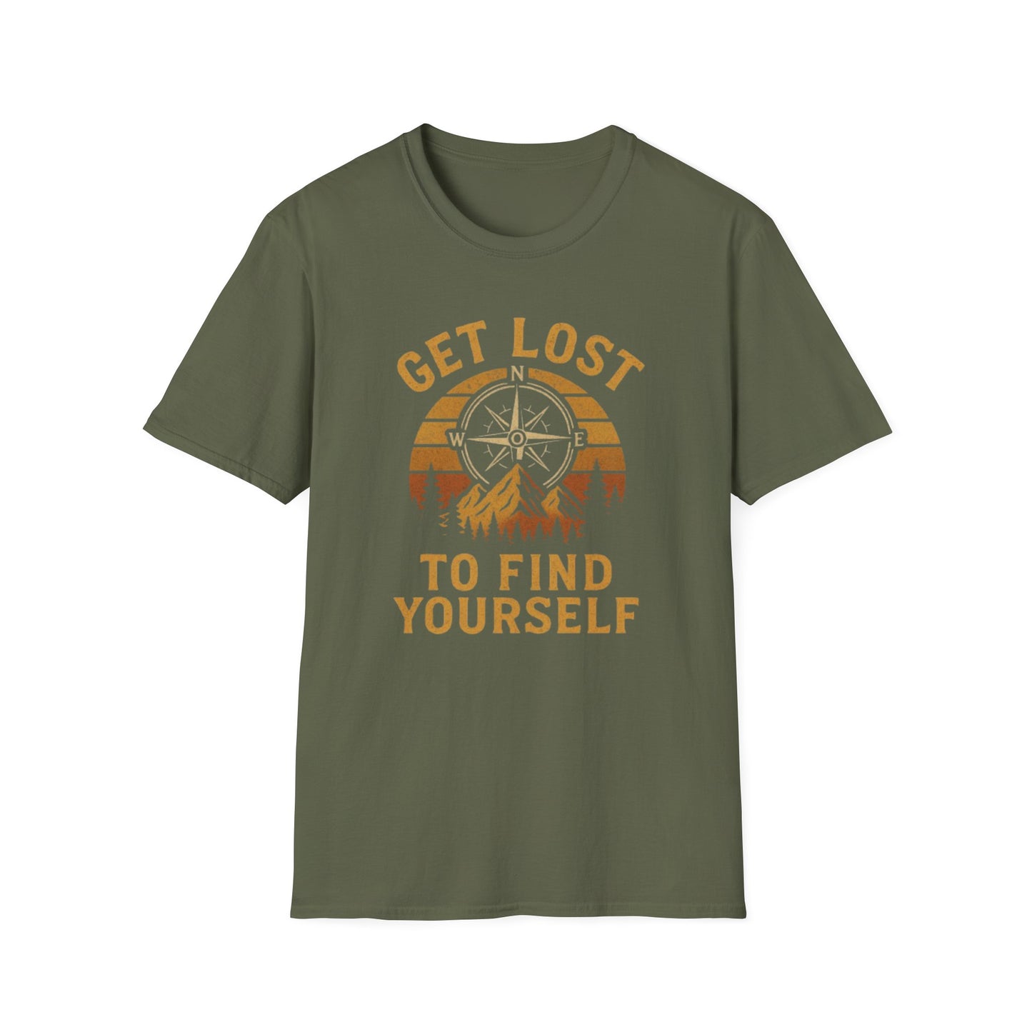 Get Lost To Find Yourself Compass T-Shirt