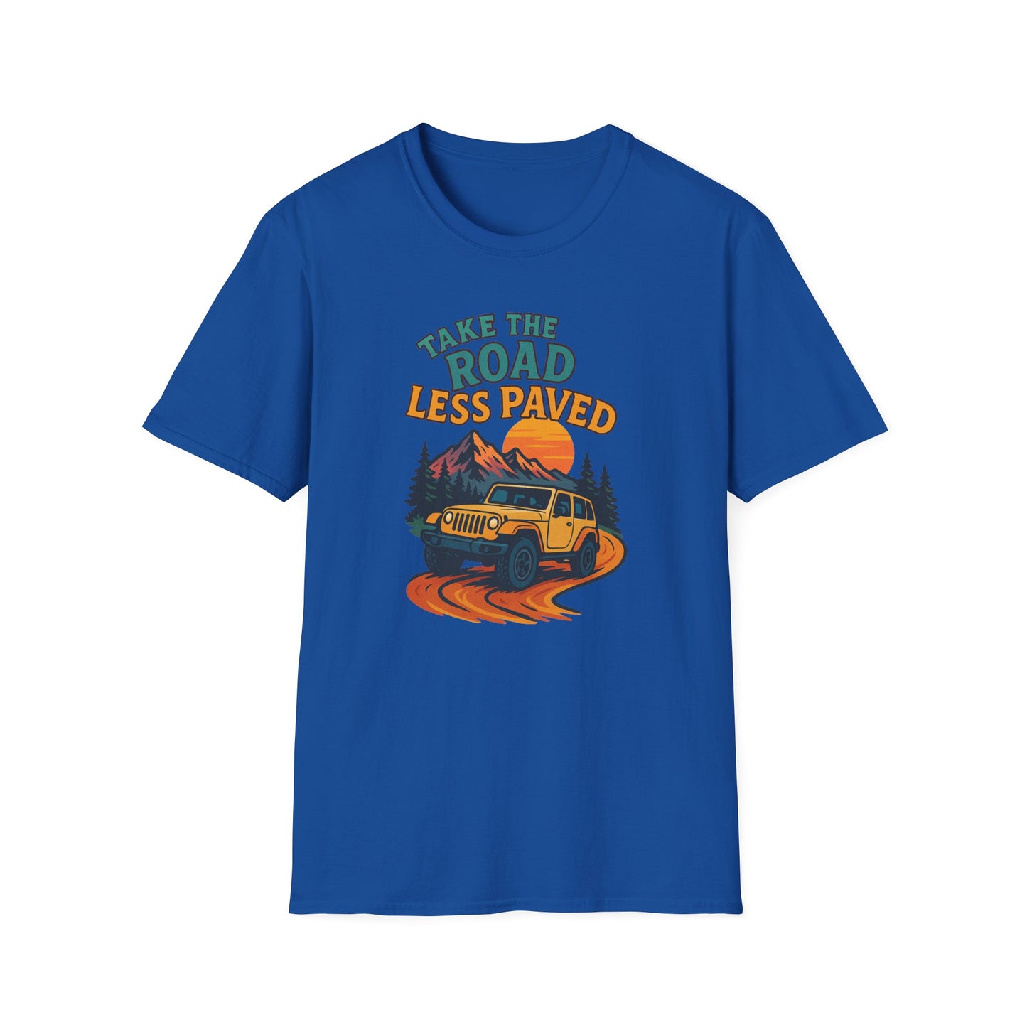 Take The Road Less Paved Colorful T-Shirt
