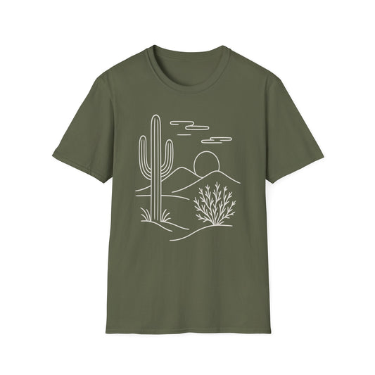 Desert Landscape Minimalist T-Shirt